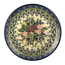 Polish Pottery 6" Bread & Butter Plate. Hand made in Poland. Pattern U4580 designed by Maria Starzyk.
