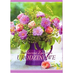 Polish Birthday Greeting Card