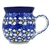 Polish Pottery 16 oz. Bubble Mug. Hand made in Poland and artist initialed.