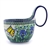 Polish Pottery 14 oz. Soup Bowl with Handle. Hand made in Poland. Pattern U2211 designed by Teresa Liana.
