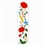 Kociewski Embroidery Print Bookmarks - Kociewie embroidery is popular not only in Kociewie (just south of Gdansk), but also in Bory Tucholskie. It is called "earth embroidery" because of the flowers found in it, which can be found in the meadows.