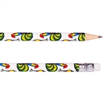 Beautiful folk design. Perfect for gifts.  Standard No.2 pencil with eraser.
7.5" long