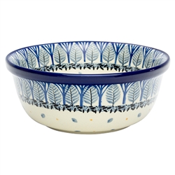 Polish Pottery 6" Cereal/Berry Bowl. Hand made in Poland. Pattern U4873 designed by Maria Starzyk.