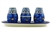 Polish Pottery Salt, Pepper, Toothpick Set. Hand made in Poland. Pattern U408 designed by Jacek Chyla.