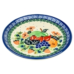 Polish Pottery 6" Bread & Butter Plate. Hand made in Poland. Pattern U3014 designed by Wirginia Cebrowska.