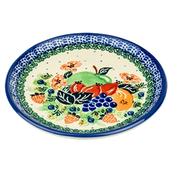 Polish Pottery 6" Bread & Butter Plate. Hand made in Poland. Pattern U3014 designed by Wirginia Cebrowska.