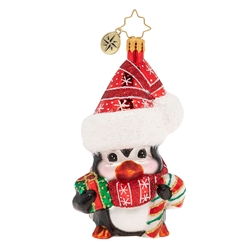 This delightfully darling penguin is dressed warmly for the holidays! Dress in his warm scarf and hat, he will surly stay warm for the winter months!