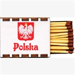 Wooden box of approx 35 wooden safety matches.  Box is approx. 1.6" x 2". Reverse side has a large magnet attached. Made In Poland. For shipment within the USA only.