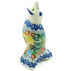 Polish Pottery 4" Pie Bird. Hand made in Poland. Pattern U4202 designed by Maryla Iwicka.