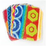 The worlds best multi-purpose scrubby! Each unit contains 3 assorted scrubbies and they are made in Poland!
The EuroSCRUBBY makes clean up fast and easy, plus itâ€™s safe for almost all surfaces, including cleaning vegetables!!!