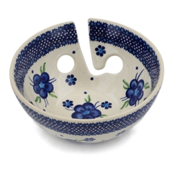 Polish Pottery 6" Yarn Bowl. Hand made in Poland.