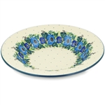 Polish Pottery 9.5" Soup / Pasta Plate. Hand made in Poland and artist initialed.