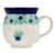 Polish Pottery 16 oz. Bubble Mug. Hand made in Poland. Pattern U4930 designed by Teresa Liana.