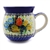 Polish Pottery 16 oz. Bubble Mug. Hand made in Poland. Pattern U3951 designed by Maryla Iwicka.