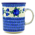 Polish Pottery 20 oz. Everyday Mug. Hand made in Poland and artist initialed.