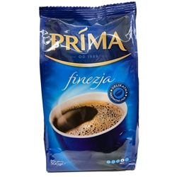 Prima Finezja ground coffee is a composition of freshly roasted aromatic beans, a coffee with a mild, subtle taste and medium strength, devoid of bitterness. It owes its taste to high-quality ingredients and the traditional process of roasting beans.