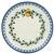 Polish Pottery 8" Dessert Plate. Hand made in Poland and artist initialed.