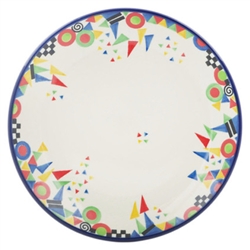 Polish Pottery 8" Dessert Plate. Hand made in Poland. Pattern U4882 designed by Teresa Liana.