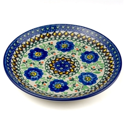 Polish Pottery 8" Dessert Plate. Hand made in Poland. Pattern U440 designed by Ewa Tubaj.