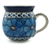 Polish Pottery 11 oz. Bubble Mug. Hand made in Poland. Pattern U408 designed by Jacek Chyla.