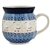 Polish Pottery 16 oz. Bubble Mug. Hand made in Poland and artist initialed.