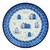Polish Pottery 6" Bread & Butter Plate. Hand made in Poland. Pattern U4939 designed by Maria Starzyk.