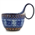 Polish Pottery 14 oz. Soup Bowl with Handle. Hand made in Poland. Pattern U57A designed by Anna Pasierbiewicz.