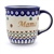 Polish Pottery 12 oz. Mama/Mom Mug. Hand made in Poland.