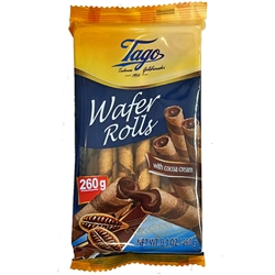 Tago Wafer Rolls With Cocoa Cream Filling 260g/9.17oz.