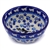 Polish Pottery 5" Ice Cream Bowl. Hand made in Poland and artist initialed.