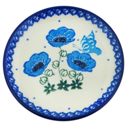 Polish Pottery 4" Plate. Hand made in Poland. Pattern U4471 designed by Ewelina Galka.