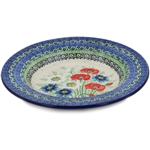 Polish Pottery 9.5" Soup / Pasta Plate. Hand made in Poland. Pattern U4968 designed by Maria Starzyk.