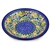 Polish Pottery 8.5" Soup Plate / Bowl. Hand made in Poland. Pattern U1589 designed by Maria Starzyk.