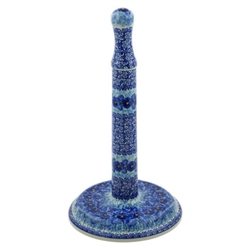 Polish Pottery 13" Paper Towel Holder. Hand made in Poland. Pattern U3639 designed by Maria Starzyk.