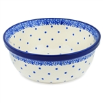 Polish Pottery 6" Cereal/Berry Bowl. Hand made in Poland and artist initialed.