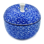 Polish Pottery 4" Apple Baker. Hand made in Poland and artist initialed.