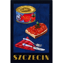 Post Card Inscription: Szczecin post card size 4" x 6" - 10cm x 15cm.