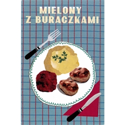 Post Card Inscription: Mielony z Buraczkami post card size 4" x 6" - 10cm x 15cm.