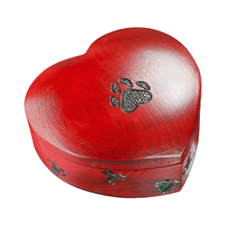 Polish Heart Box With Paw