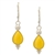 Custard Amber Teardrop Earrings. Size Approx 1.5" x 0.4". Sterling Silver with leverback hooks.
â€‹Amber is soft, only slightly harder than talc, and should be treated with care.