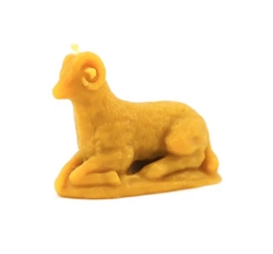 Pure Polish beeswax candle. . The ram is symbolic of the risen Christ and is the most popular symbol of Easter in Poland.  Size is approx 2.25" x 2.5" x 1.25"