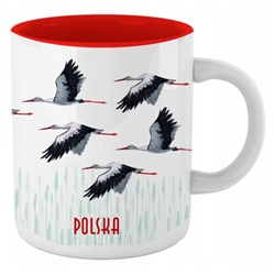 Featuring a Polish Storks  Scene. Made in Poland