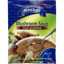 Krakus Polish Style Mushroom Soup is delicious and easy to make. Instructions in Polish and English. 2 servings.