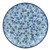 Polish Pottery 10.5" Dinner Plate. Hand made in Poland. Pattern U4730 designed by Ewelina Galka.