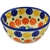 Polish Pottery 5" Ice Cream Bowl. Hand made in Poland and artist initialed.