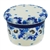 Polish Pottery 4.5" European Butter Crock. Hand made in Poland and artist initialed.