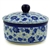 Polish Pottery 5" Round Butter Dish. Hand made in Poland and artist initialed.