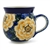 Polish Pottery 11 oz. Bubble Mug. Hand made in Poland. Pattern U1476 designed by Maryla Iwicka.