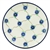 Polish Pottery 8" Dessert Plate. Hand made in Poland and artist initialed.