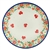 Polish Pottery 8" Dessert Plate. Hand made in Poland. Pattern U5002 designed by Teresa Liana.